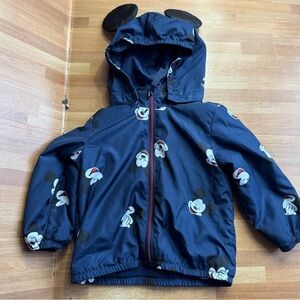 H&M Disney Mickey Mouse fleece-lined windbreaker, 9-12 months